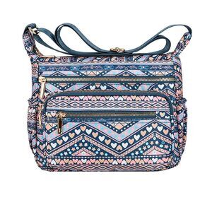 1452 Crossbody Bags Multi Pocket Shoulder Bag Waterproof Nylon Messenger
